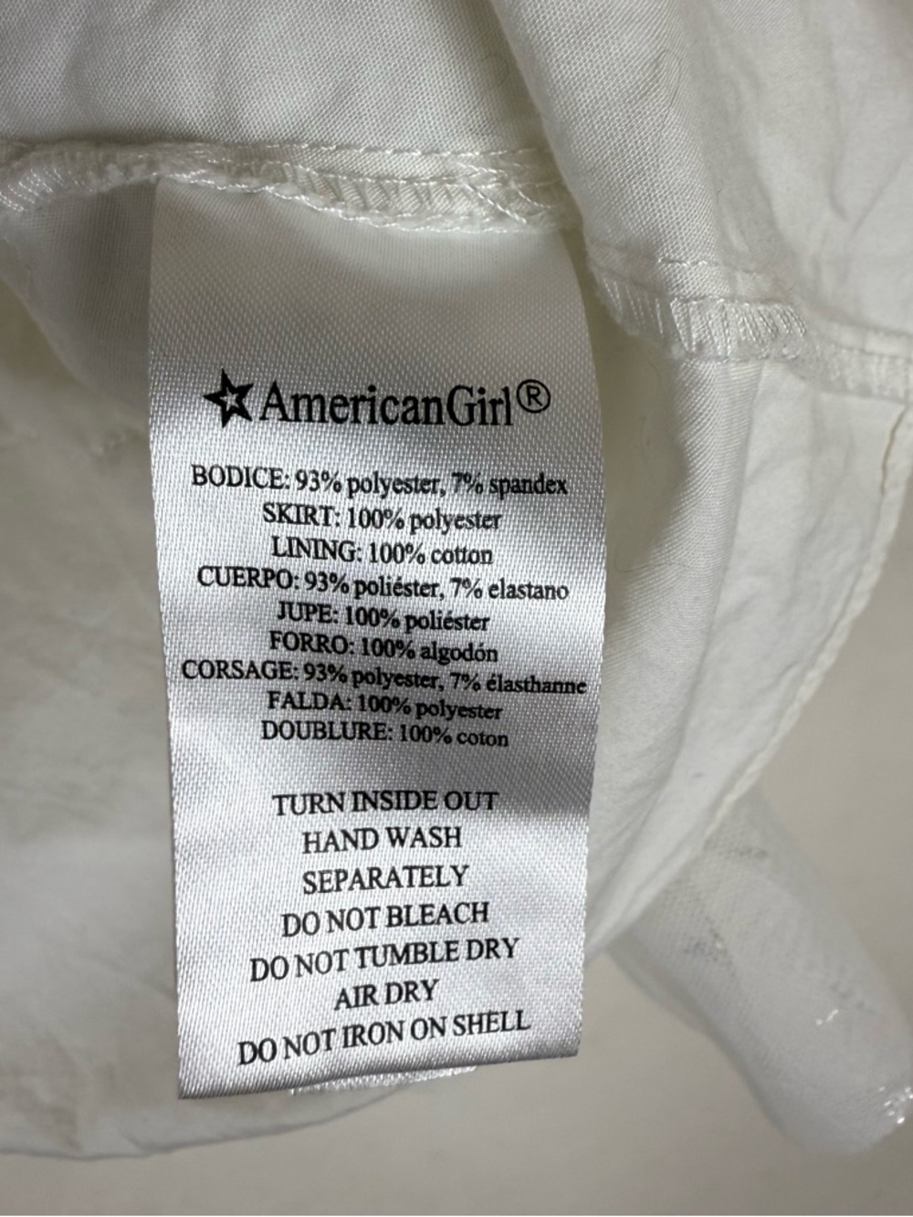 American Girl bitty baby Golden Twinkle Dress - Picture 8 of 8